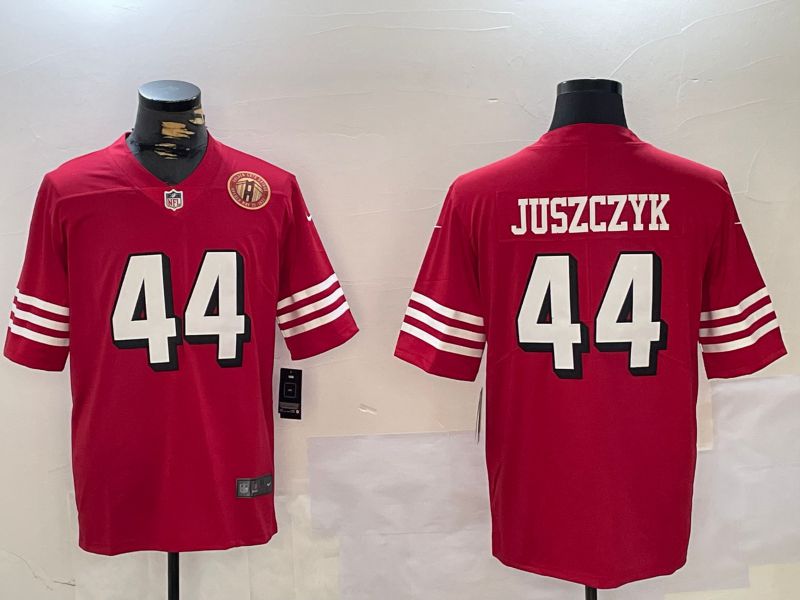 Men San Francisco 49ers #44 Juszczyk Red 2024 Nike Vapor Limited NFL Jersey style 6->philadelphia flyers->NHL Jersey
